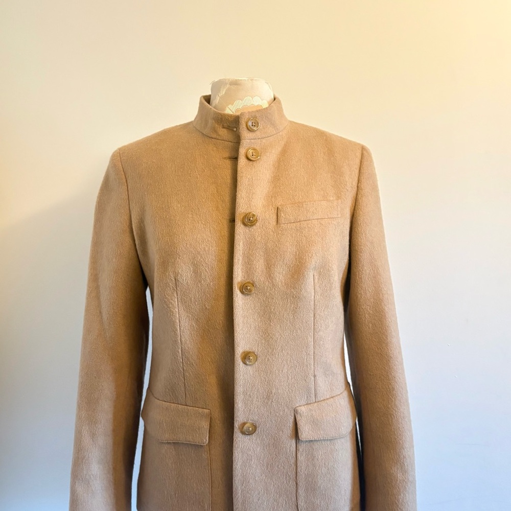 Vintage Talbots Camel Hair Button Down Blazer Jacket